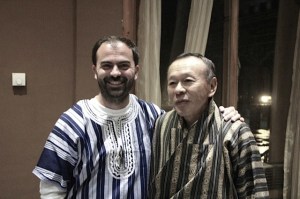 With former Bhutan prime minister